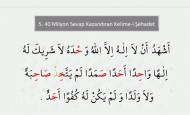 40 Milyon Sevap Kazandıran Kelime-i Şehadet